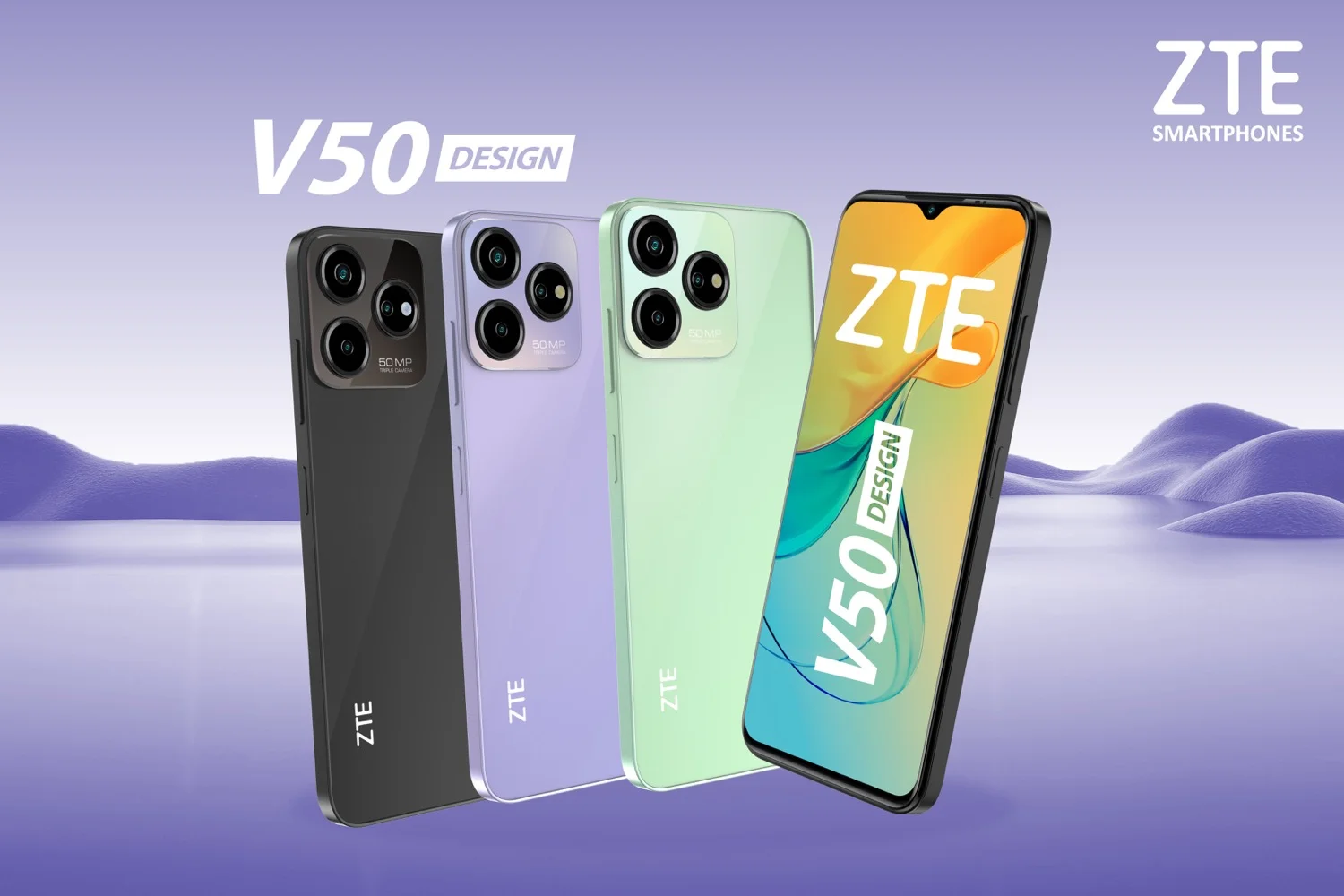 ZTE V50 Design incorpora una gran pantalla y amplia memoria